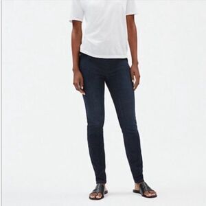 Eileen Fisher Organic Cotton Stretch Denim Leggings Petite Small (P)